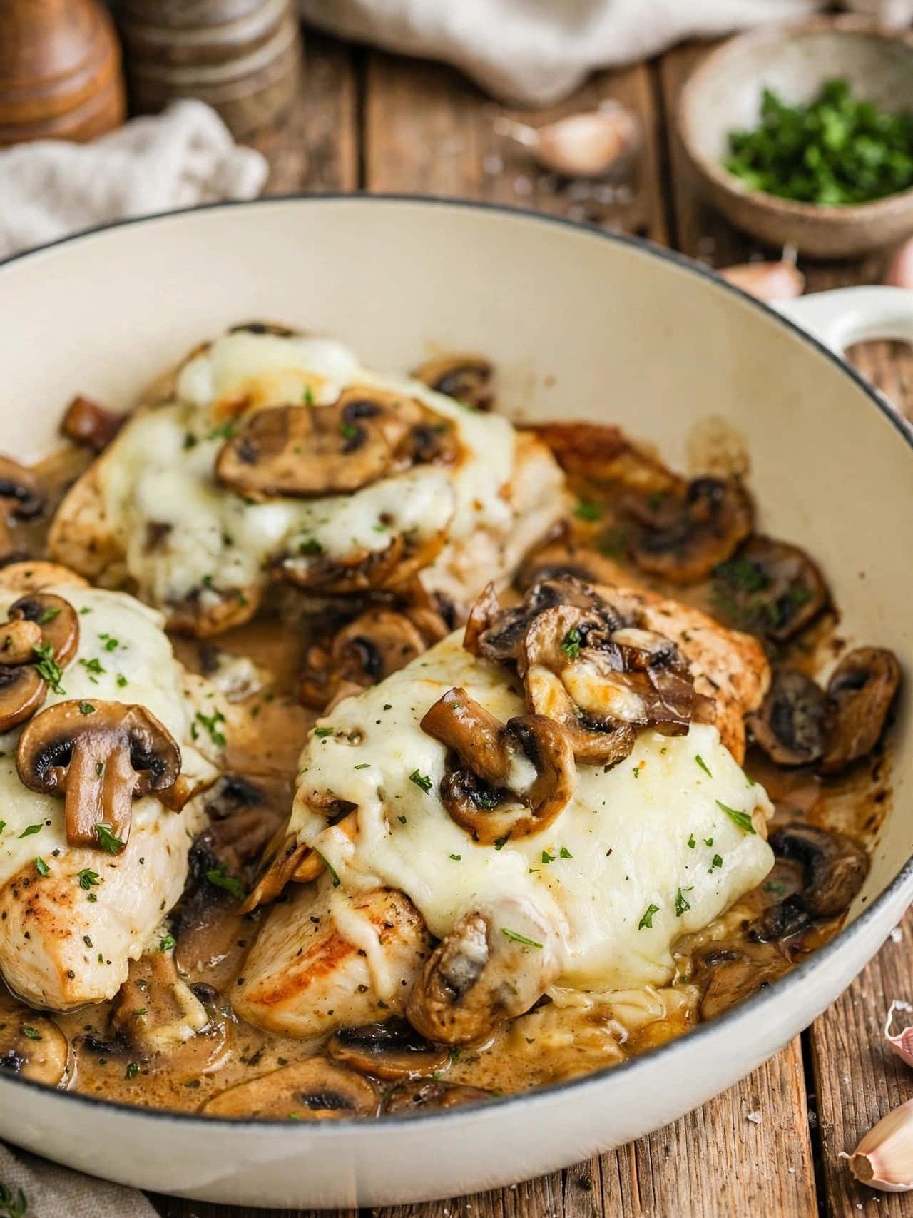 The ONLY Skillet Chicken & Mushrooms Recipe You'll Ever Need (Seriously, It's THAT Good!)