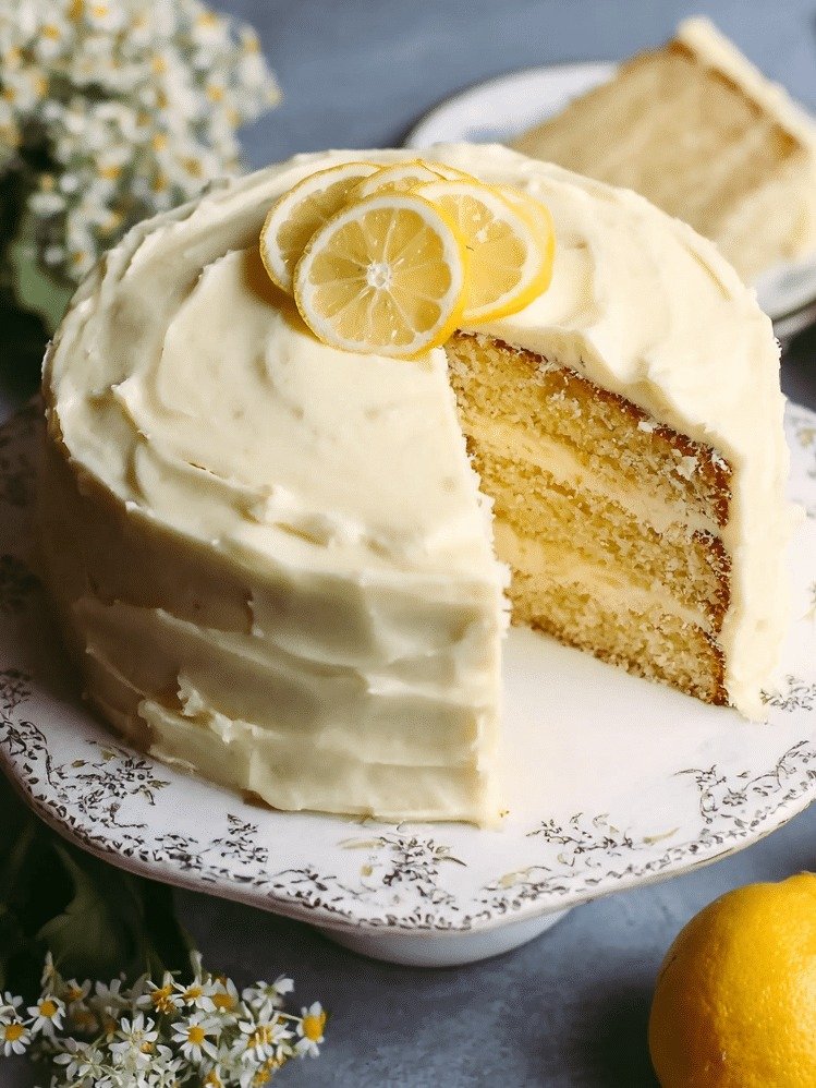 The Viral Lemon Velvet Cake Recipe Everyone's Obsessed With (And That Cream Cheese Frosting!)