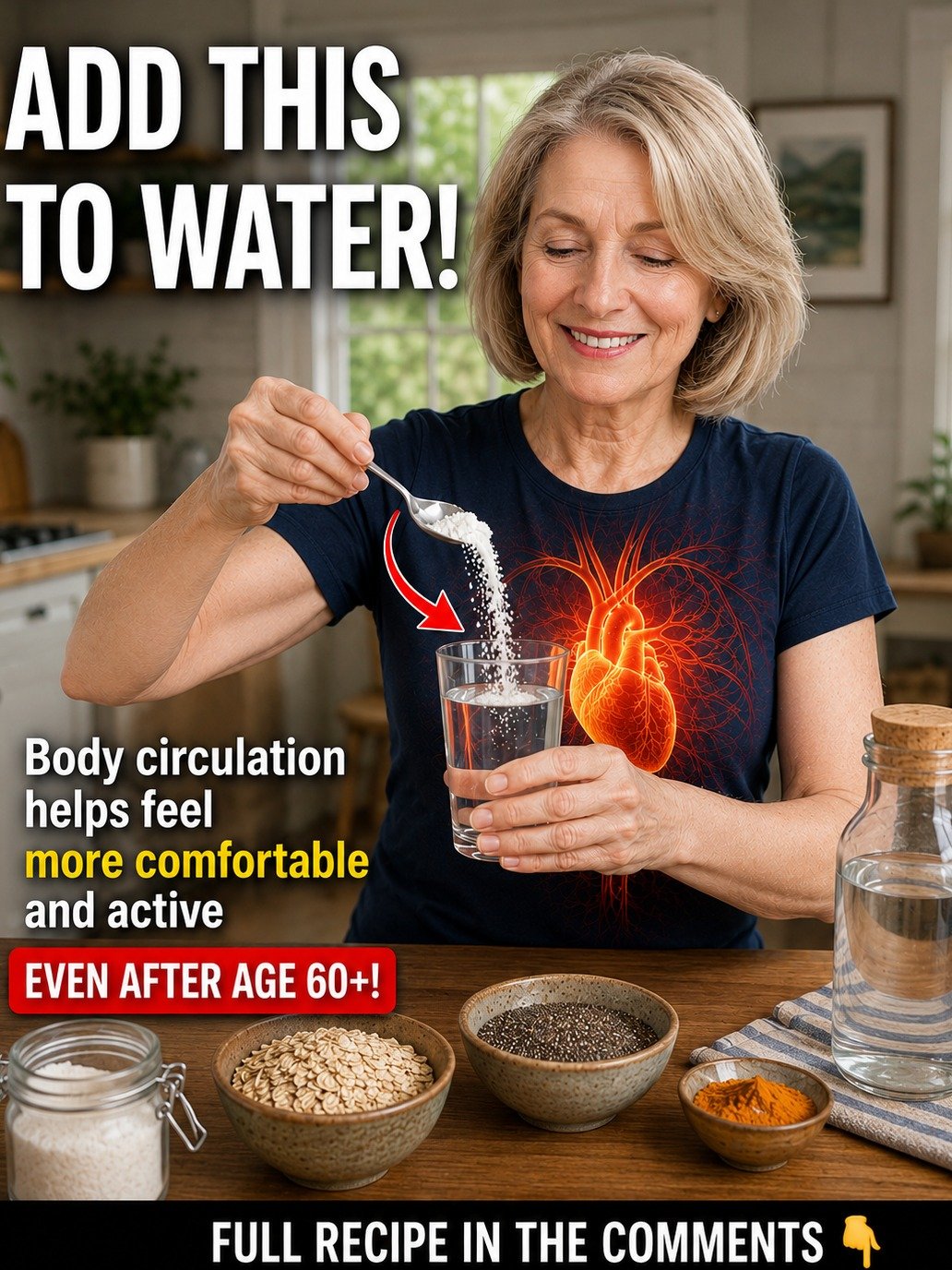 Adultos Mayores: ¡Deja de Beber Agua Sola! Este Mineral Secreto Transformará Tu Circulación (Receta Fácil que DEBES Probar)