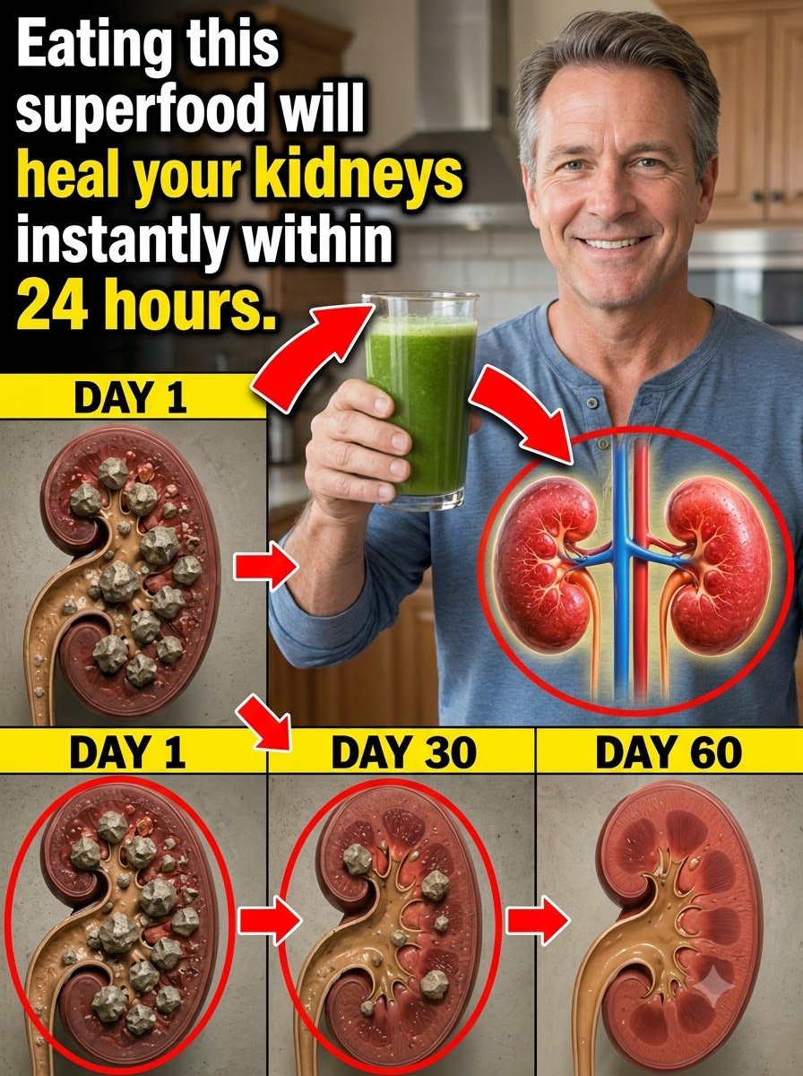 ¡URGENTE! Los 4 Alimentos que TUS RIÑONES NECESITAN para ELIMINAR Toxinas y REPARARSE RÁPIDO (Nadie te lo había dicho)