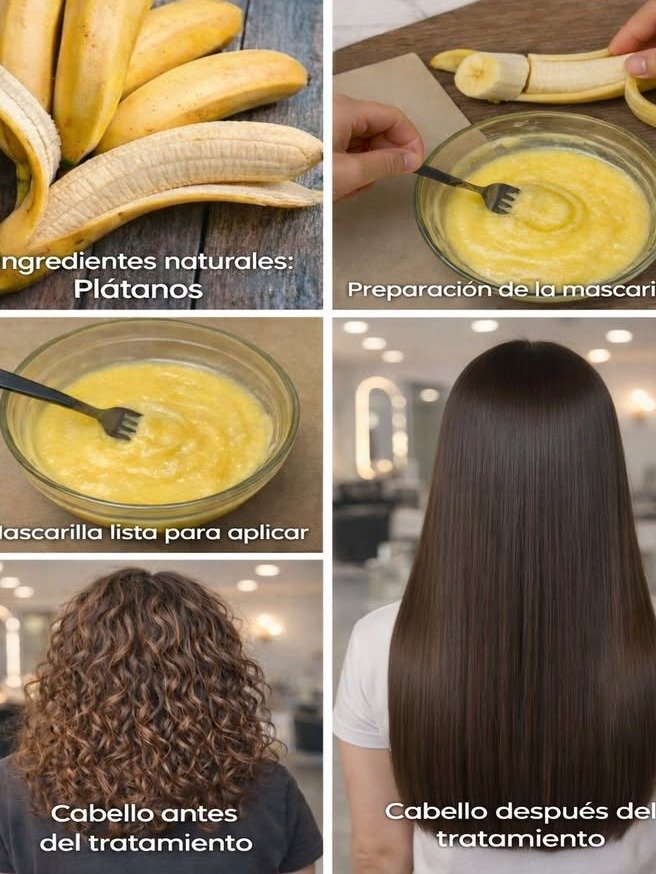 Olvídate del Salón: El Truco Japonés con 1 Plátano para un Pelo Liso Espejo sin Químicos