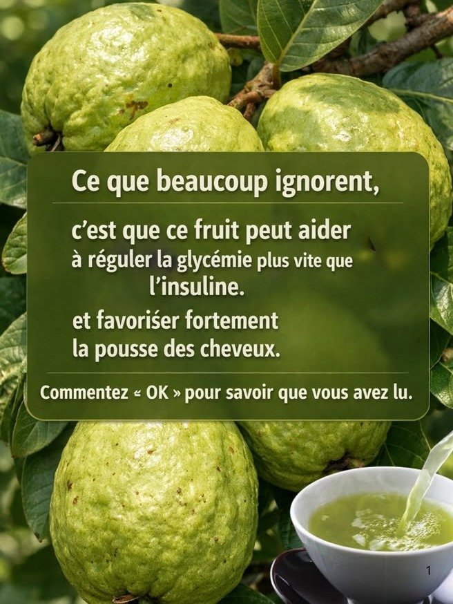 Goyave : Le secret naturel pour stopper la chute de cheveux et stabiliser votre sucre