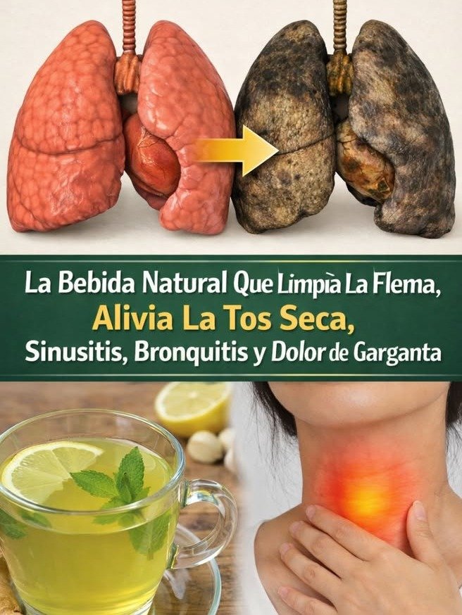 ¡No Te Lo Creerás! La Bebida Casera que Tus Pulmones Claman: Adiós Tos, Congestión y Defensas Imparables en Días