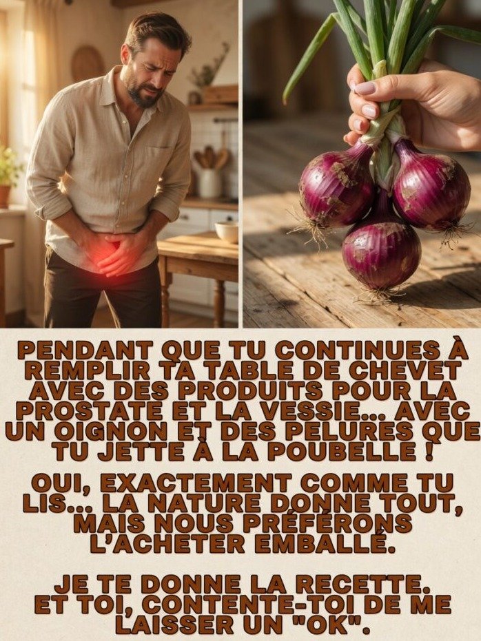 ¡El Remedio Casero que Nadie Te Contó! Limpia tu Próstata y Vejiga con Cebolla (y sus Peladuras) en Días