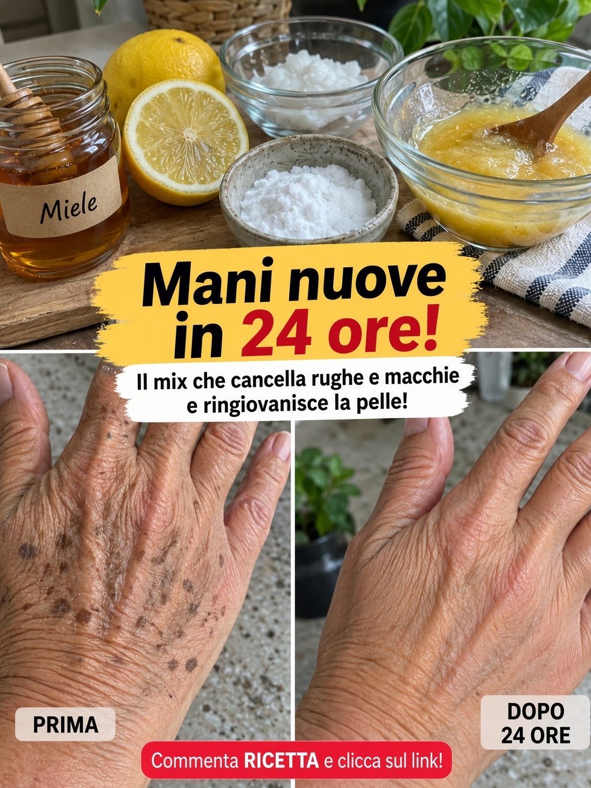 The 24-Hour Hand Miracle: This Honey, Lemon & Salt Mix Erases Wrinkles & Spots That Make You Look Older!