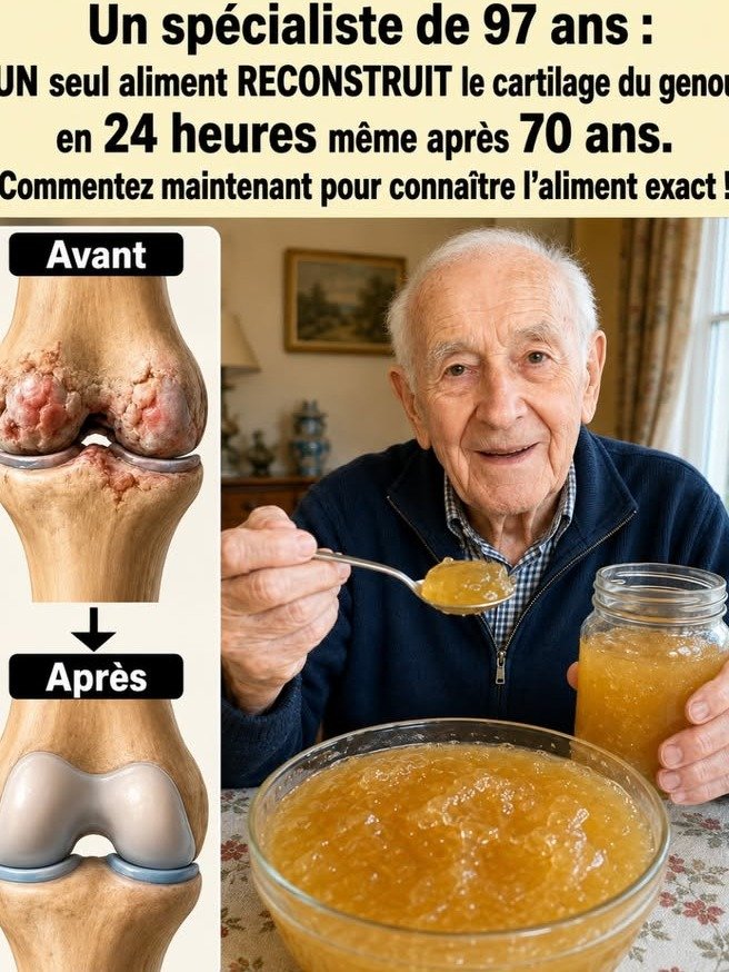 ¡El Secreto de 97 Años! Este ÚNICO Alimento Podría TRANSFORMAR Tu Cartílago de Rodilla y Eliminar el Crujido Articular