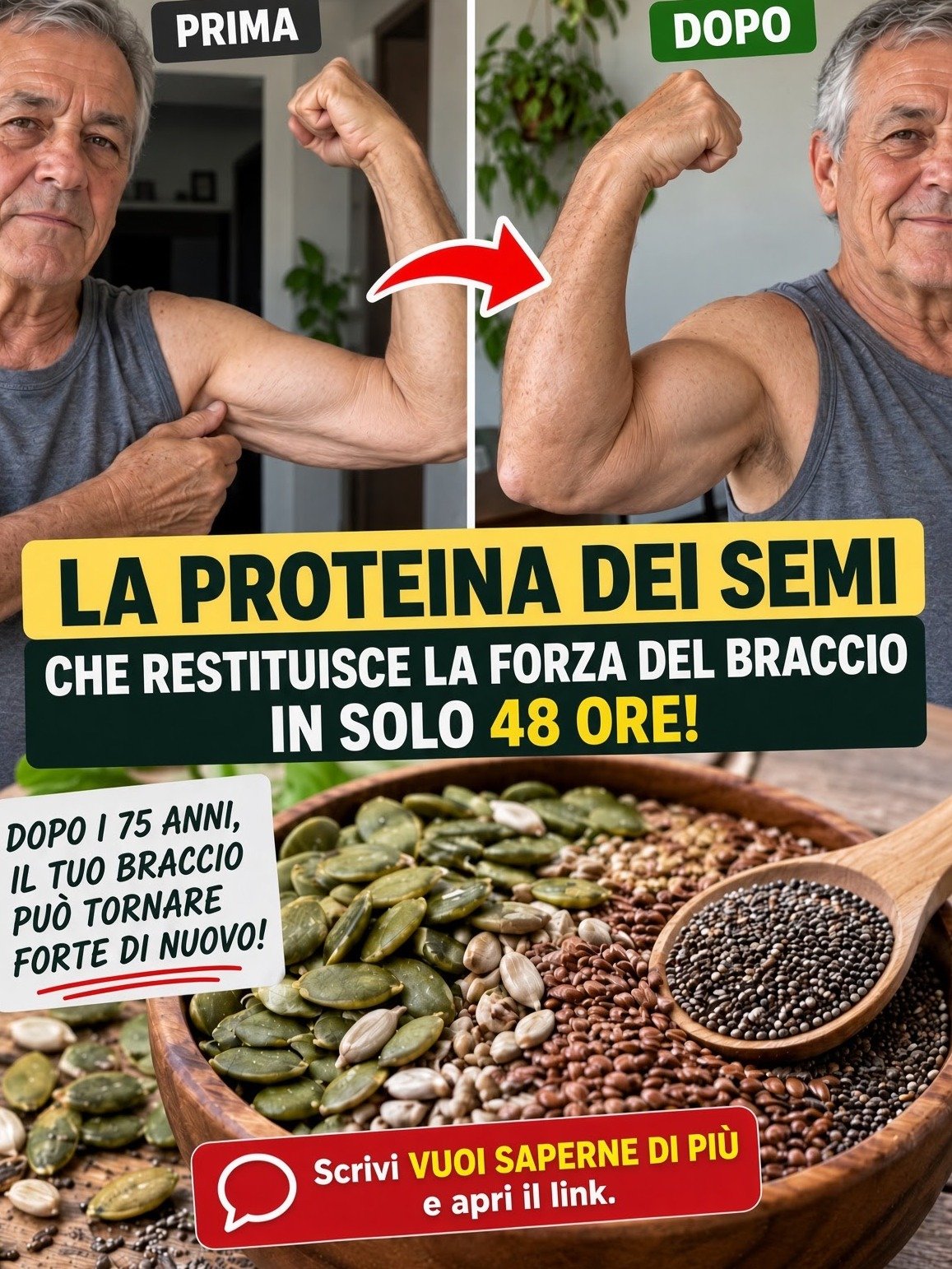 The ONE Seed Protein That Can REBUILD Your Arm Strength After 75 (Don't Let Age Be Your Excuse!)