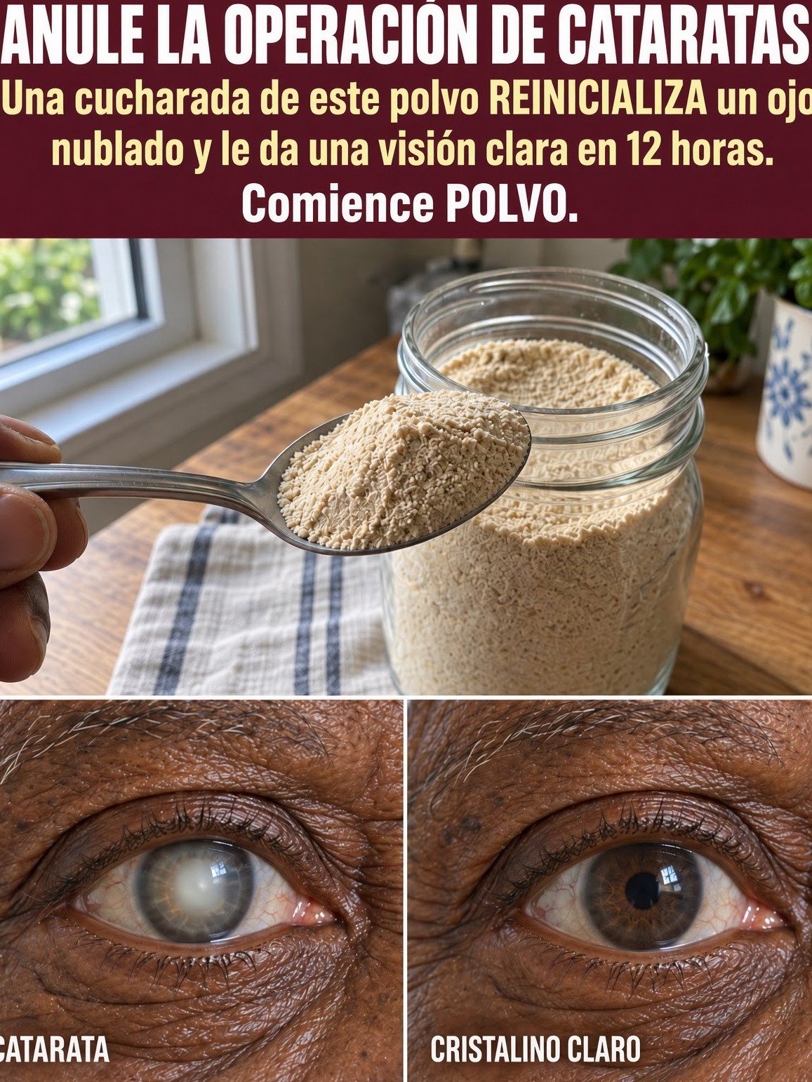 ¿Cataratas después de los 60? ¡Tu visión te lo agradecerá! El INGREDIENTE SECRETO de cocina que tus ojos necesitan (¡y lo que NUNCA debes hacer!)