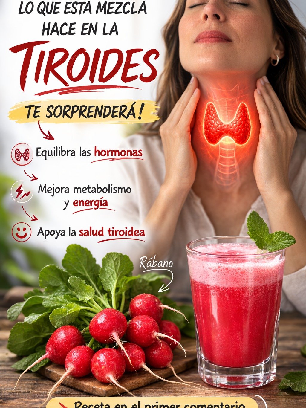 ¡El Secreto Olvidado! Descubre Cómo el Rábano Puede Transformar Tu Tiroides y Tu Energía (¡Receta Viral Incluida!)