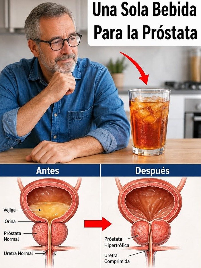 🔴 ¿Noches Interrumpidas por la Próstata? Esta Sola Bebida Podría Ser TU Solución Natural para el Alivio y el Sueño Profundo