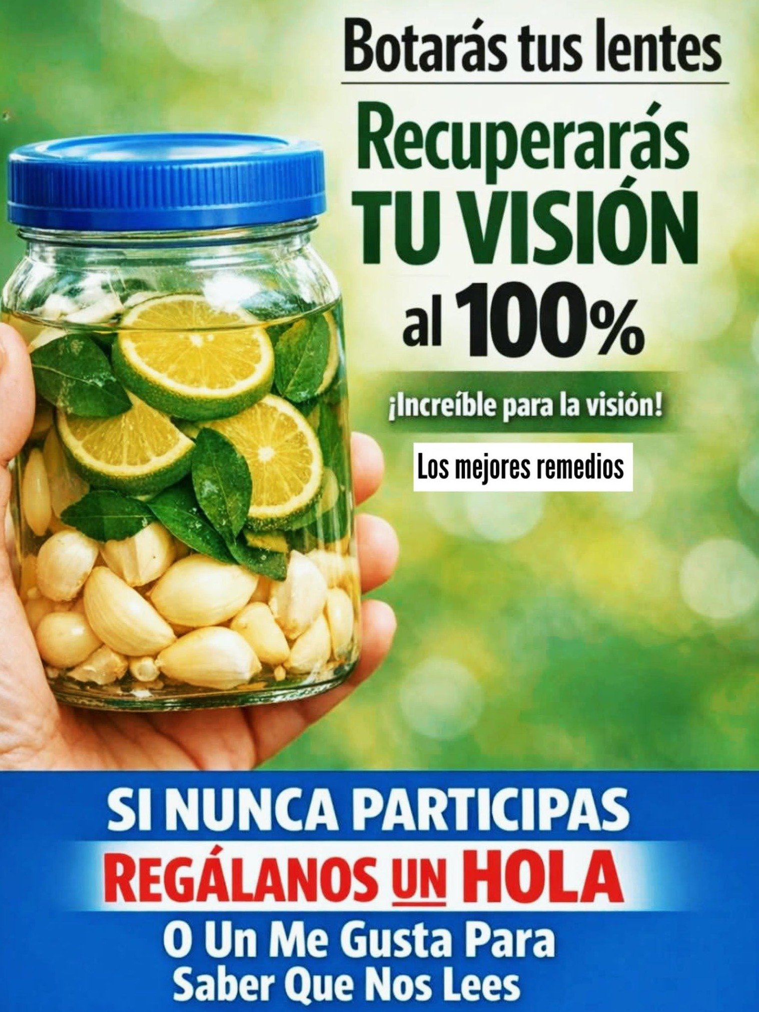 ¡El Secreto Viral para Tus Ojos! Un Jugo Natural Casero que Transformará tu Visión (¡No te lo pierdas!)