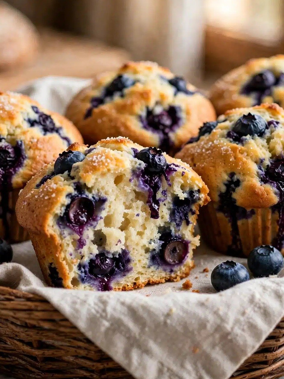 Stop Everything! These Greek Yogurt Blueberry Protein Muffins Are So Fluffy, You Won't Believe They're Healthy!
