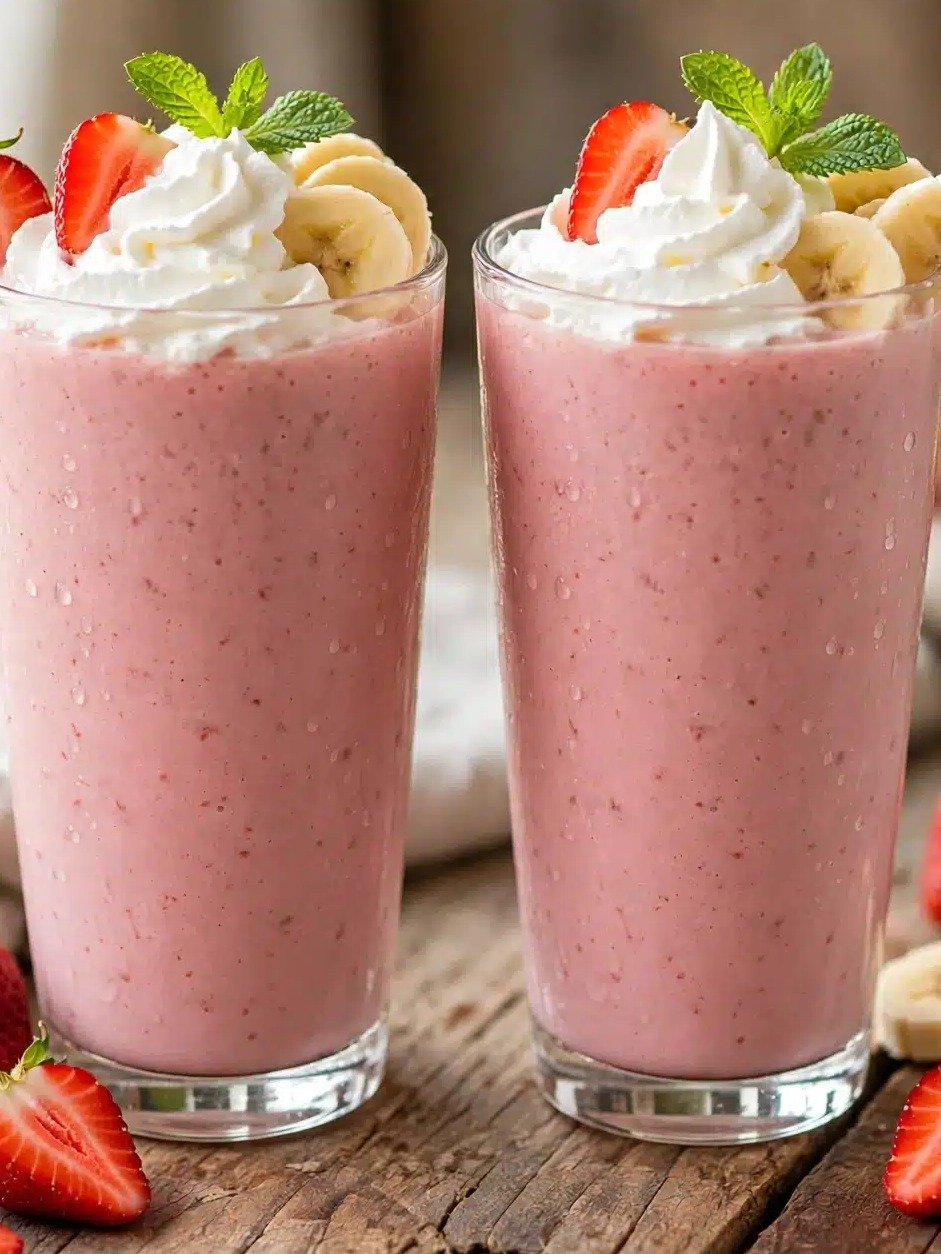 Your Mornings Just Got a Major Upgrade: The 5-Minute Strawberry Banana Smoothie You NEED to Try!