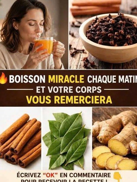 ¡No Creerás lo que Esta Bebida de Canela, Laurel, Jengibre y Clavo Puede Hacer por Tu Bienestar! El Secreto que Todos Buscan ✨