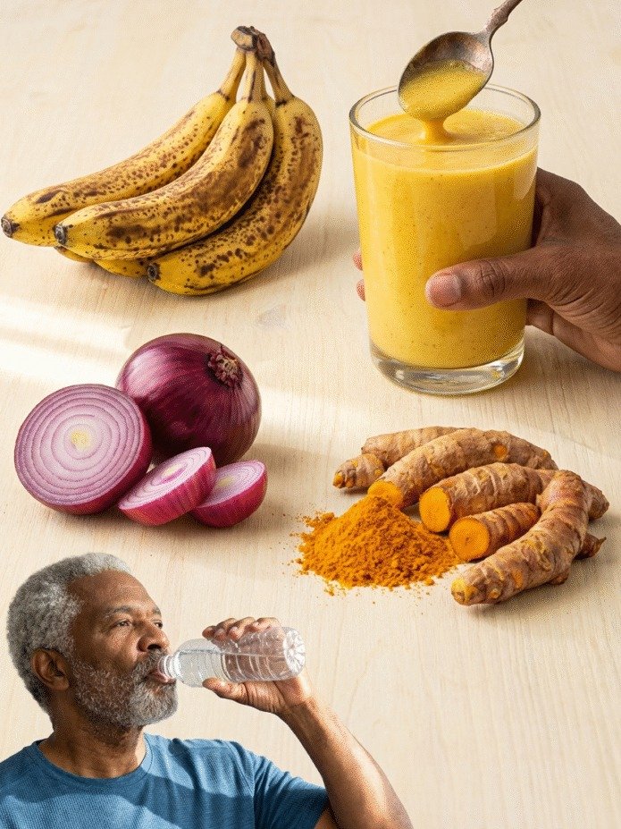 ¡El Secreto Olvidado en Tu Cocina! Este Trío de Plátano, Cebolla y Cúrcuma Alivia Tus Dolores Articulares y Óseos ¿Te lo vas a perder?