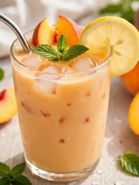 The Secret to a Perfect Summer Day? This 10-Minute Creamy Peach Smoothie (You'll Be Obsessed!)