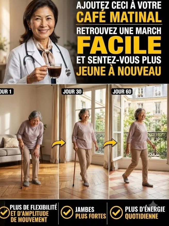 ¿Caminas con inseguridad? Miles de mayores de 60 ya saben el secreto para recuperar la confianza: ¡Solo añade ESTO a tu taza matutina!