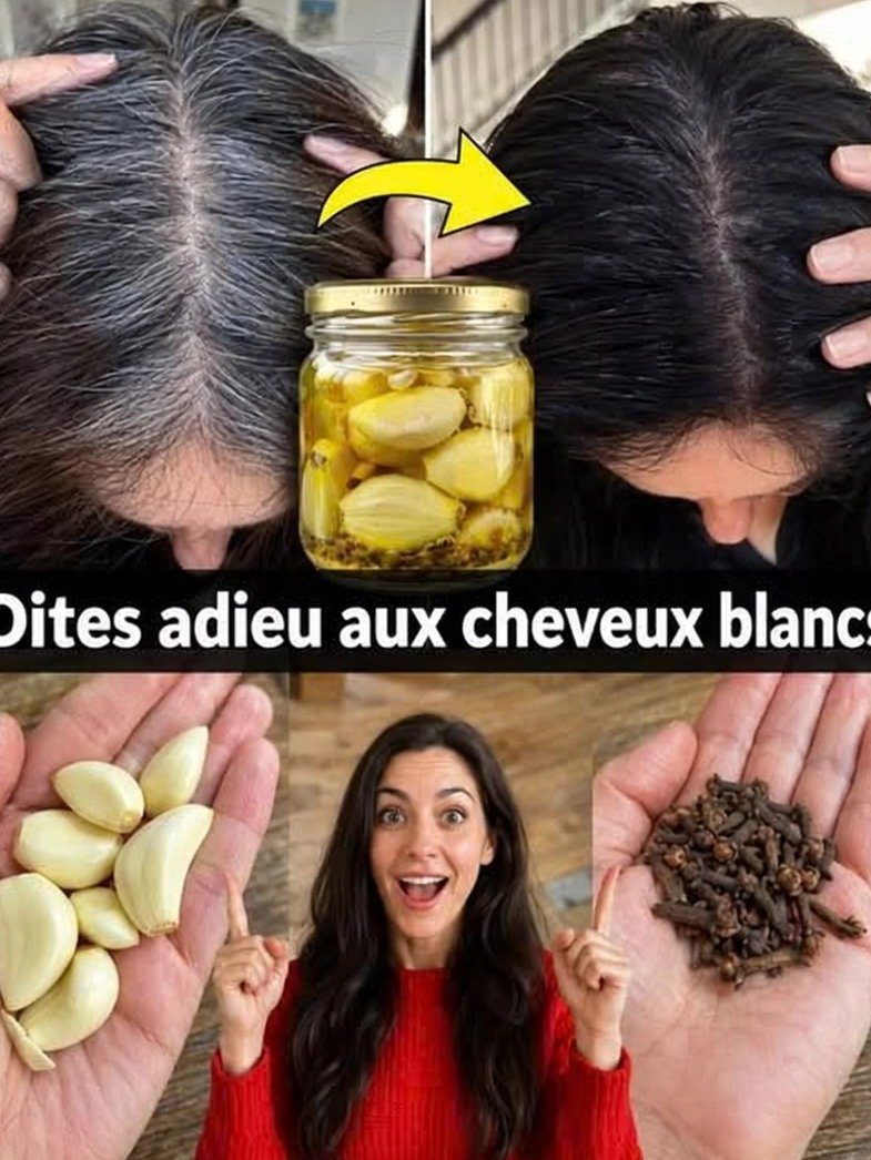 ¡El Secreto MILENARIO Revelado! Despídete de las Canas para Siempre con Ajo y Clavo de Olor: ¡Tu Cabello NUNCA Volverá a Ser el Mismo! 🌿✨