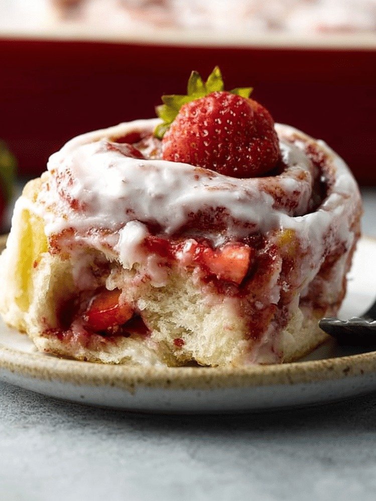WARNING: These Strawberry Lemon Cinnamon Rolls Are SO Addictive, You'll Never Go Back!