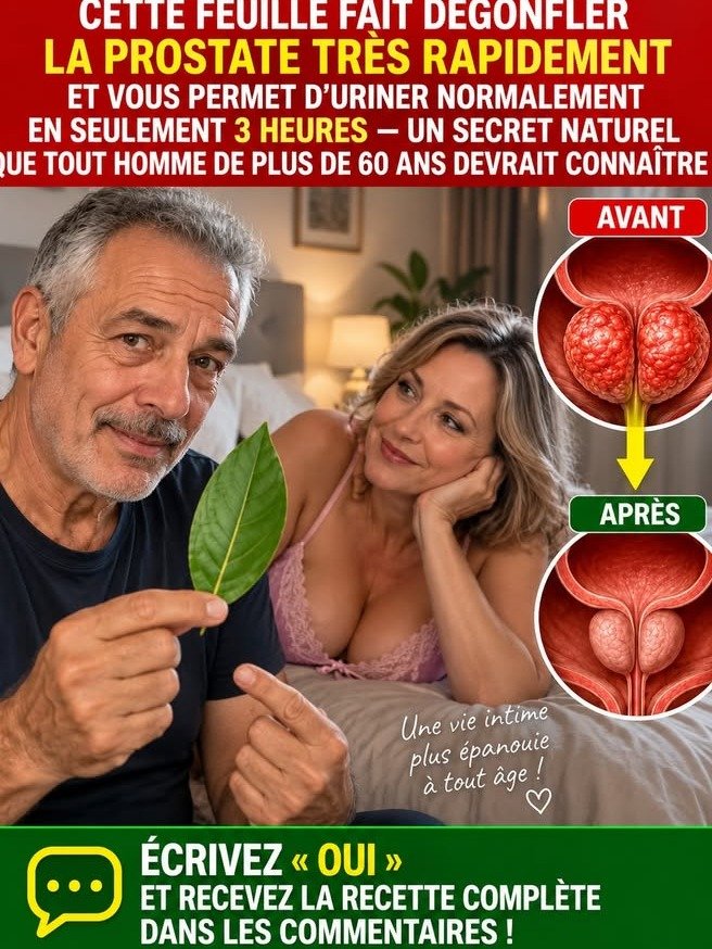 ¡URGENTE! ¿Cansado de Levantarte Cada Noche? Descubre Cómo Esta Hoja Común Podría Devolverle el Control a Tu Próstata y Tu Sueño.