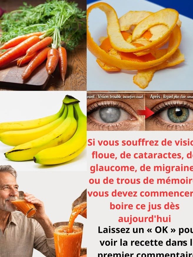 ¡El Jugo Secreto Que Tus Ojos y Cerebro Te Suplicarán! Adiós Cataratas, Glaucoma, Migrañas y Olvidos
