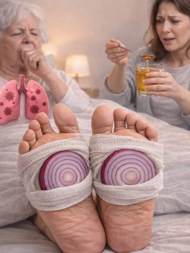 ¡El Secreto que tus Abuelos NO te Contaron! Pon Cebolla en tus Calcetines esta Noche y Despídete de la Tos y la Nariz Tapada al Instante 🤫