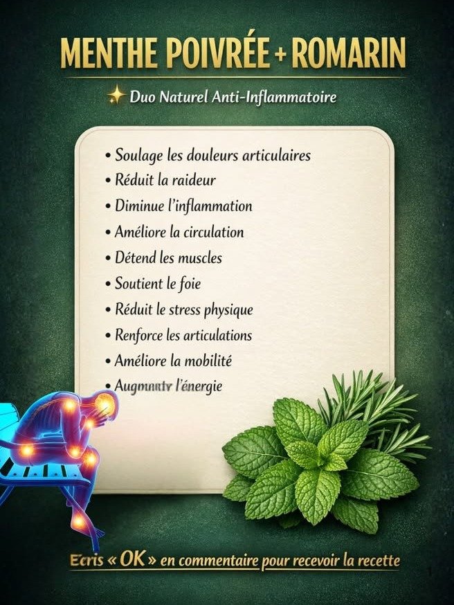 ¡Adiós al Dolor Articular! Descubre el Secreto Natural con Hierbabuena y Romero que Transformará Tu Vida