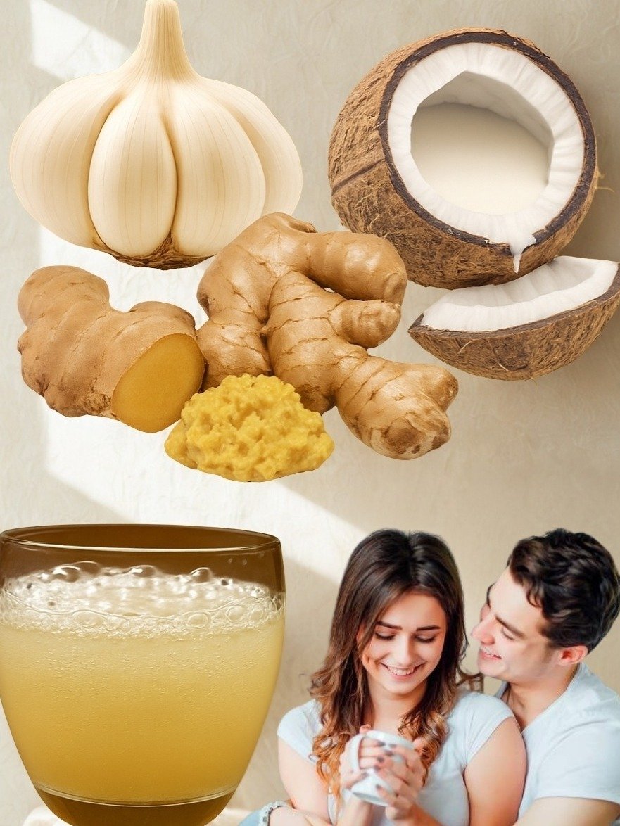¡Deja de Ignorar Esta Mezcla Natural! Agua de Coco con Ajo: El Elixir Secreto que Tu Cuerpo Necesita HOY