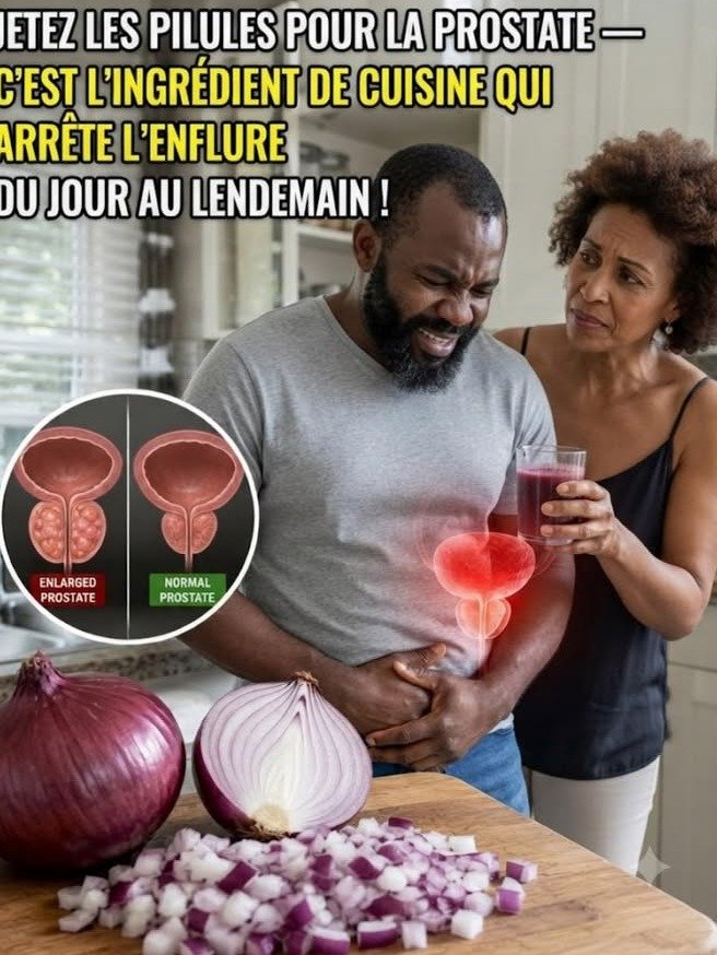 ¡Alerta Hombres! Este Truco con Cebolla Roja Elimina la Hinchazón de Próstata y Te Devuelve el Sueño Profundo